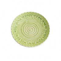 Ceramic Garlic Grater Plate Glazed Garlic Grinding Plate Ginger Grinding Dish Pouring Spout Wasabi Grater Dish Patterned Rim