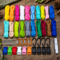 20-Color 7-Core Paracord for DIY Bracelets and Outdoor Tent Guy Lines