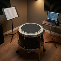 Double-Layer 10-Inch Mesh Drum Head Realistic Rebound Nylon Mesh Drum Head Metal Hoop Music Gear Noise Reduction