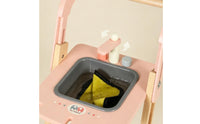 Wooden Cleaning Trolley Realistic Cleaning Cart Toy Rolling Housekeeping Play Set for Home