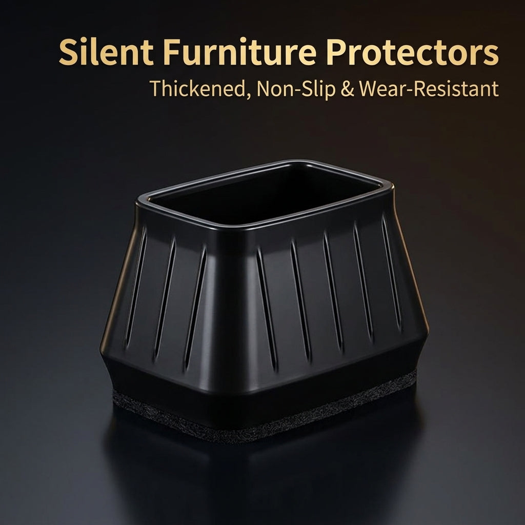 Chair Leg Floor Protectors, Furniture Table Feet Covers Silicone , Non Slip Pads for Hardwood