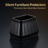Chair Leg Floor Protectors, Furniture Table Feet Covers Silicone , Non Slip Pads for Hardwood