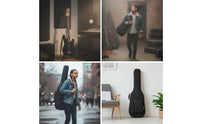 Padded Electric Bass Guitar Gig Bag Thickened Electric Bass Gig Bag Shielding Sturdy for Bassists, Travel, Rehearsals, Lessons