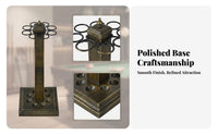 Metal Billiard Cue Floor Rack 8-Hole Pool Cue Floor Stand Square Base Pool Stick Holder Stand Tall