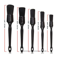 5 Pieces Multi-Size Brushes Tire Detailing Brush Wet and Dry Use Wheel Brush Set Easy to Clean Car Detailing Kit Sturdy Handle for Garage