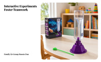 Electric Tornado Simulator DIY Water Vortex Maker Cylindrical Tornado Maker Kit Lavender Base