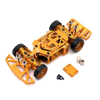 RC Chassis with Steering Gear 1:28 Scale Car Frame Metal for Drifting, Builders