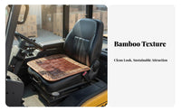 Anti-Slip Bamboo Car Seat Cushion Breathable Cooling Car Seat Pad Sweat-Resistant for Forklift Operators, Truck Drivers, Summer, Long Drives