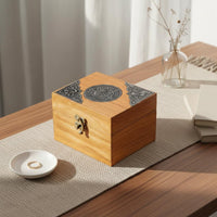 Wooden Jewelry Box Decorative Solid Wood Trinket Chest Easy to opening for Dressing Table, Vanity