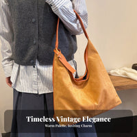 Suede Tote Bag Versatility Slouchy Suede Tote Lightweight Slouchy Shoulder Bag for Moms, Shopping, Travel, School