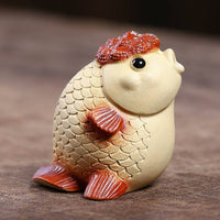 Aquatic Tea Pet Handmade Tea Pet Figurine Vivid Home Decor Decoration for Teahouse
