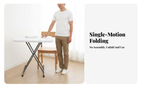 Folding Table Foldable Design Small Foldable Desk Space Saving Personal Folding Table for Students, Hobbyist S, Bedroom, Dorm Room, Outdoor
