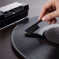 Compact Vinyl Cleaning Kit Portable Vinyl Cleaning Brush Kit Anti-Static Records Non-Scratching for Collectors, DJs, Turntable