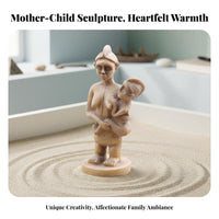 Sand Tray Counseling Model Resin Material Mother and Child Figurine Fine Workmanship Great Mother Deity Statue for Counselors, Mental Health Practices
