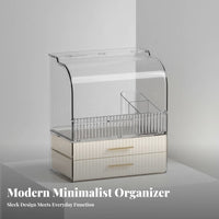 Cosmetic Display Case with Drawers Large Capacity Vanity Storage Box for vanity table