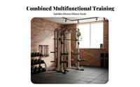 Complete Guide Machine Heavy Duty Multifunctional Strength Rack Adjustable Home Fitness System Rack for Bodybuilders, Athletes