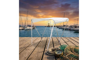 Boat Awning with Folding Frame Foldable Marine Boat Cover Resistant for Boaters