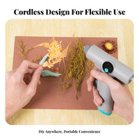 Fast Heating Cordless Hot Glue Lightweight Hot Glue Anti-Scald Design for Children, Hobbyists, Home Use, School Projects, Workshop