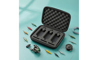 Angling Equipment Storage Case Padded Fishing Case with Foam Portable Tackle Box with Foam Insert for Travel