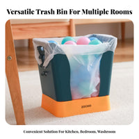 Expandable Trash Can Modern Design Adjustable Garbage Bin Accessible Top Waste Basket Easy to Clean Accessible Top Trash Can