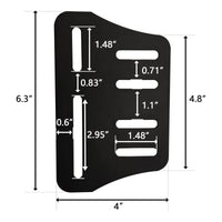 Bed Frame Adapter Brackets Adjustable Headboard Attachment Brackets Headboard Attachment Bracket Slotted Bedpost Mounting Plates