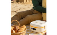 Heated Lunch Box Self-Heating Portable Meal Warmer Rechargeable Stainless Steel Container for Travel