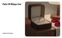 Couples Matching Band Long-Lasting Material Matching Couple Rings Polished