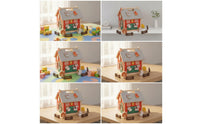 Farmhouse Puzzle Toy Interlocking Wooden Dwelling Puzzle Young Child Game for Young Children