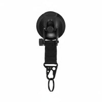 4 Pieces No-Drill Carabiner Suction Hook Portable Reusable Suction Hook Heavy Duty for Car, Outdoor, Camping