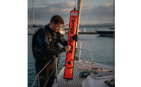 High-Visibility Inflatable Surface Marker Buoy Durable Surface Marker Buoy Portable Signaling Tube with Metal Loop Compact for Scuba Divers, Snorkelers, Snorkeling, Boat Trips