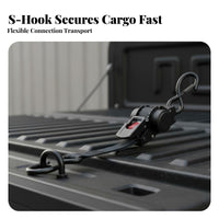 Heavy Duty Ratcheting Fastening Strap Material Heavy Duty Fastening Strap Easy to Use Lashing Strap with S-Hooks for Truck Owners, Movers, Moving