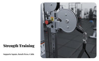 Multi-Station Gym Commercial Grade Double Adjustable Pulley Machine Heavy-Duty Construction Double Pulley Workout Station for Fitness Enthusiasts