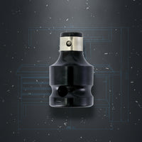 Knurled Square Drive Hex Adapter Metal Socket to Bit Adapter Compact Impact Wrench Converter Cylindrical