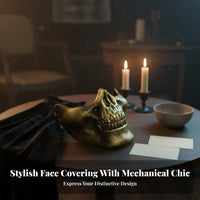 Adjustable Straps Lower Face skeletal face covering Reusable Themed Mexteriorh Cover Breathable Costume Accessory Lightweight for Cosplayers, entertainers, Cyclists, Halloween, fancy dress galas, Cosplay event, exteriordoor pedaling