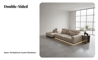 configurable Block Sofa Minimalist aesthetic Living Room Furniture Double-Sided Sectional Couch for Families, Homeowners, Open Plan Space, Villa, Lounge Area