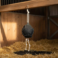 Multi-Hole Design Horse Hay Ball Natural Grazing Horse Slow Feeder Ball Boredom Relief Interactive Toy for Riders, Stable