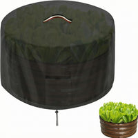 Fitted Top Raised Bed Cover Drawstring Bottom Material Garden Cover Carry Handle Round