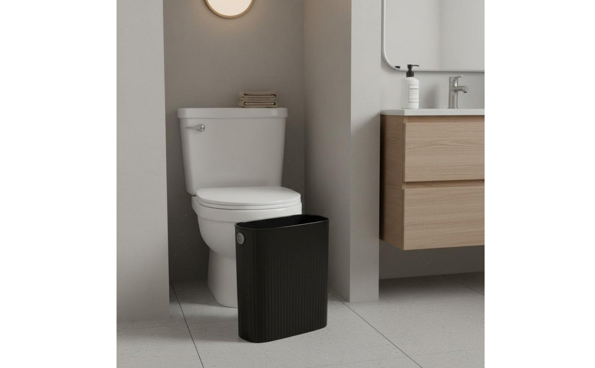 Narrow Space Wastebasket Space Saving Narrow Waste Basket Stylish Design Trash Can for Bedroom, Office, Living Room