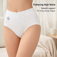 Women's High Waisted Knickers with Extended Gusset for Enhanced Coverage, 100% Breathable Multipack Postpartum C Section Design