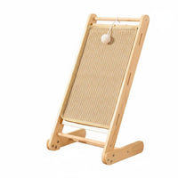 Wooden Frame Cat Scratcher and Stable Sisal Cat Scratching Board Furniture Protector
