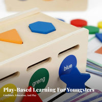 Wooden Classification Box Early Education Wooden Shape Sorting Box Educational