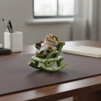Color Changing Frog Statue Creative Design Tea Pet Tranquil Home Decor Decoration for Desktop