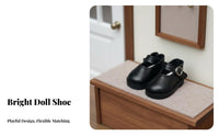 BJD Doll Shoes Handmade 30cm Doll Strap Shoes Low Heel Miniature Shoe Model for Hobbyists