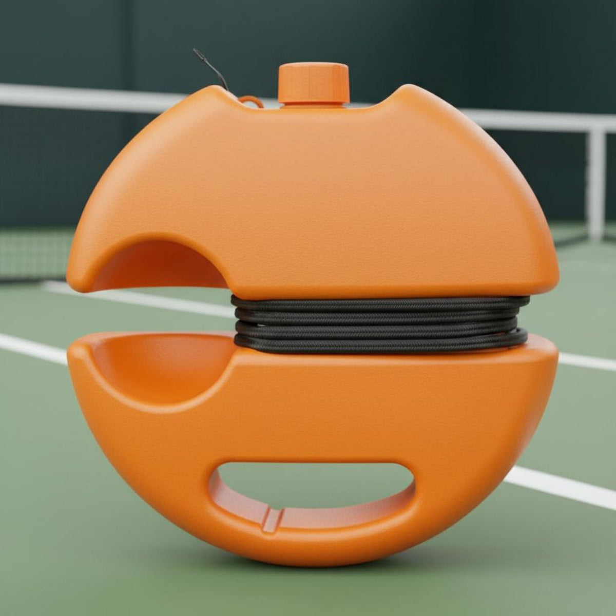 Long-Lasting Elastic Cord Rebound Tennis Ball Practice Aid Anti-Slip Base Solo Tennis Practice Aid for Beginners, Kids