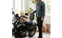 Passenger Saddle with Suction Cups Supportive Pillion Pad with Suction Cups Motorcycle Rear Seat Cushion Long-Lasting Slim