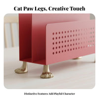 Feline Paw Footed Bookend Cute Creature Design Feline Figurine Holder