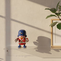 Clockwork Robot Metal Tin Robot Desktop Metal Toy for Office Desk, Home Decor