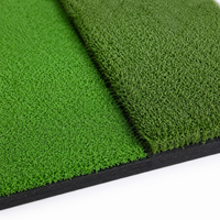 Golf Practice Mat, Shot Mat, Artificial Turf, Rubber Base, 100-150cm x 90-125cm, Pitching Practice, Home, Indoor, Outdoor Compatible