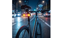 LED Bike Tail Light with Turn Signals Flashing Bike Tail Light with Wireless Control for Commuters