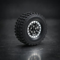 4 Pieces RC Car Wheels with Metal Hub Rubber RC Crawler Tires with Rims High Hold Rim for Hobbyists